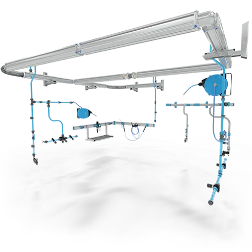 Compressed air distribution