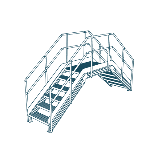 Industrial ladders and walkways